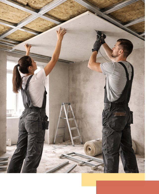 Звукоизоляция потолка из ГКЛ в калуге профессионально и надежно