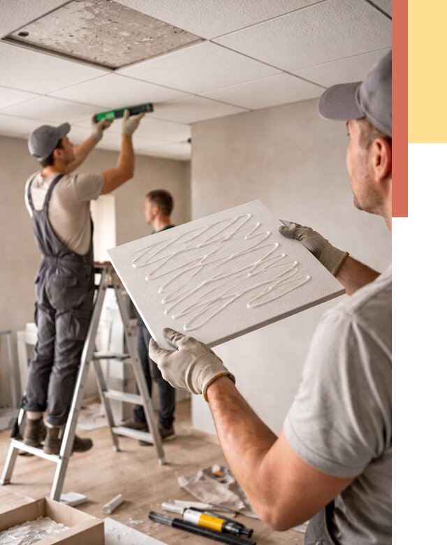 Монтаж потолочной плитки в калуге от 4551 руб. — быстро и недорого | ОТДЕЛОЧНИК-Клг