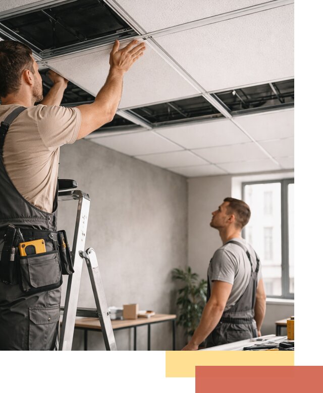 Монтаж потолочной плитки в калуге качественно и в срок