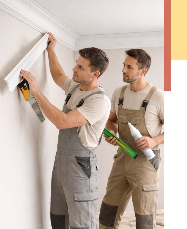 Монтаж потолочного плинтуса в калуге от 2326 руб. — быстро и недорого | ОТДЕЛОЧНИК-Клг