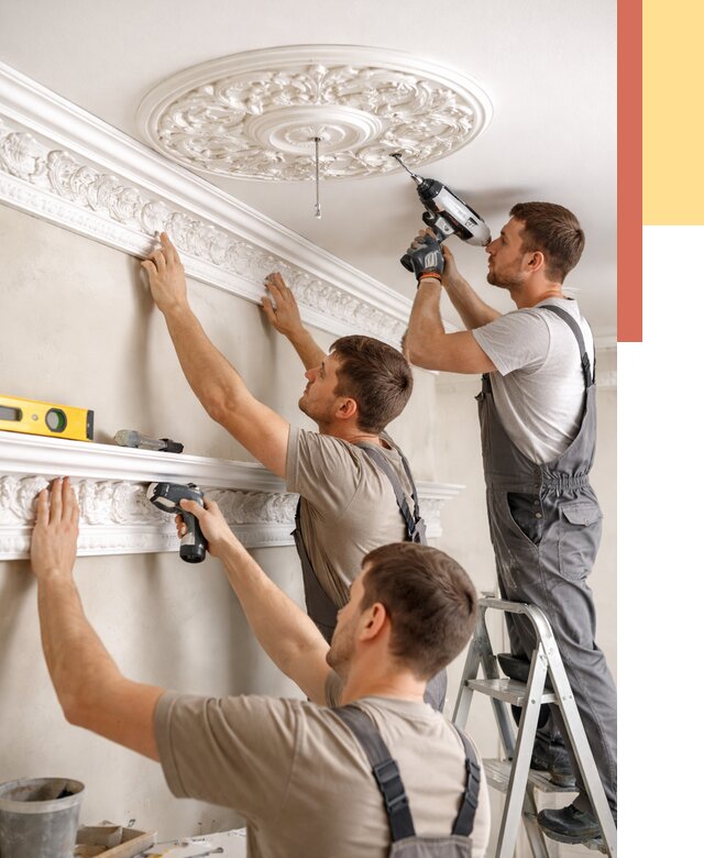 Монтаж лепнины на потолок в калуге от 3236 руб. быстро и недорого | ОТДЕЛОЧНИК-Клг