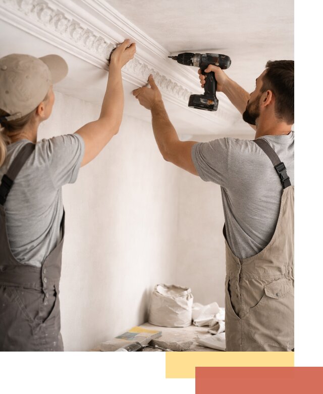 Профессиональный монтаж лепнины на потолок в калуге