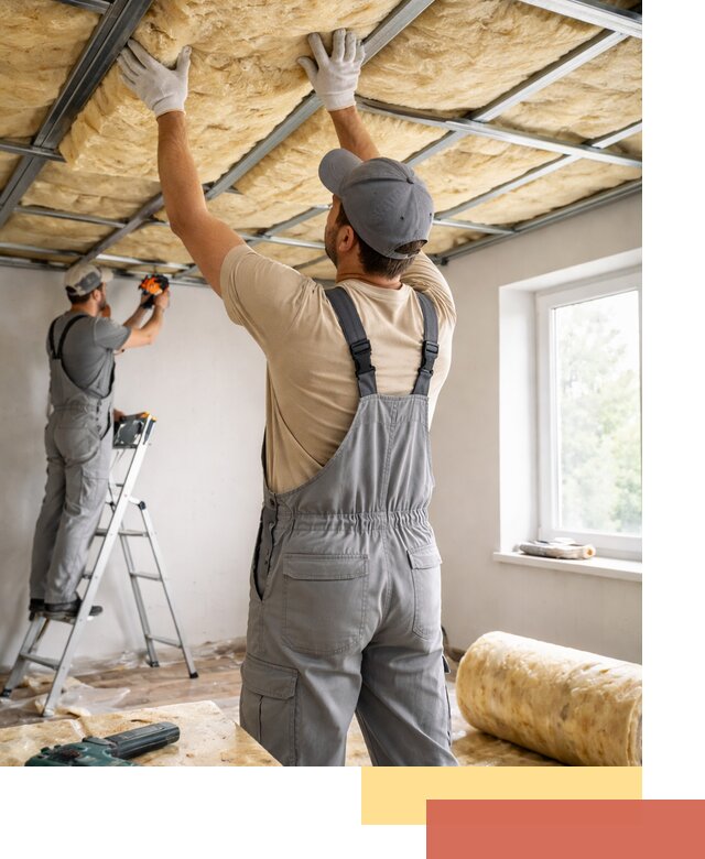 Утепление потолка под ключ в калуге качественно и быстро