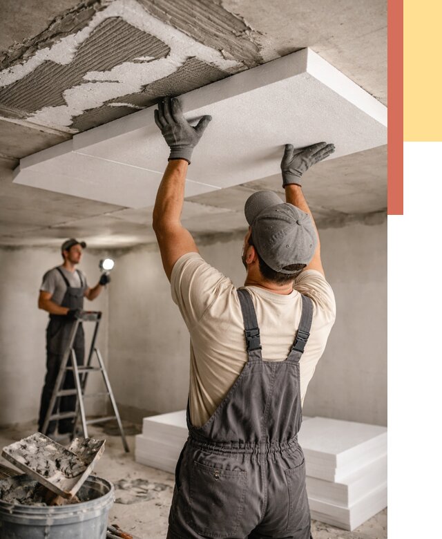 Утепление потолка пенопластом в калуге от 4551 руб/м2 — недорого и быстро | ОТДЕЛОЧНИК-Клг