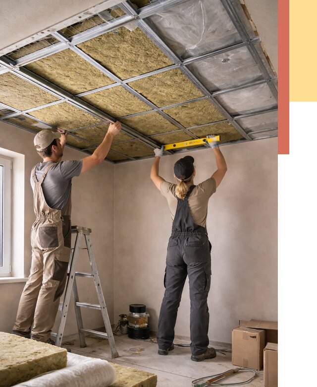 Шумоизоляция потолка в калуге от 1264 руб. под ключ — услуги ОТДЕЛОЧНИК-Клг